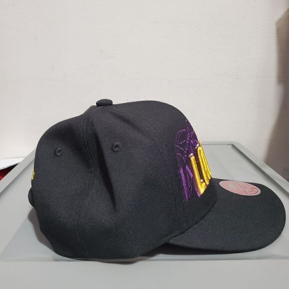 LA Lakers Draft 1996 Shadow Mitchell & Ness Hat Snapback Cap Kobe Bryant NWT - Picture 2 of 11